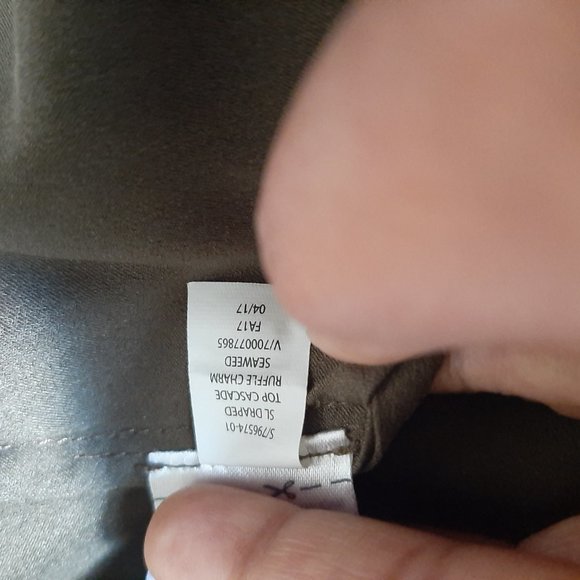 Banana Republic Tank L/G Draped Top Cascade Olive - Picture 7 of 8